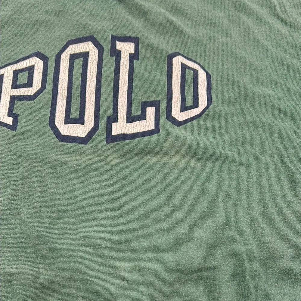 Vintage Polo Ralph Laurem Men's T Shirt XL Green Cotton Made In USA Short Sleeve - Picture 7 of 15